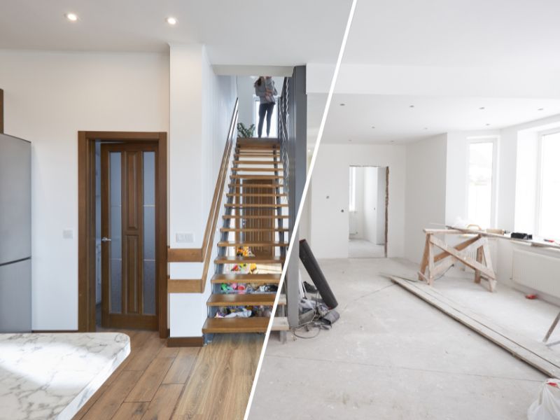 Limpieza de casas de construcción